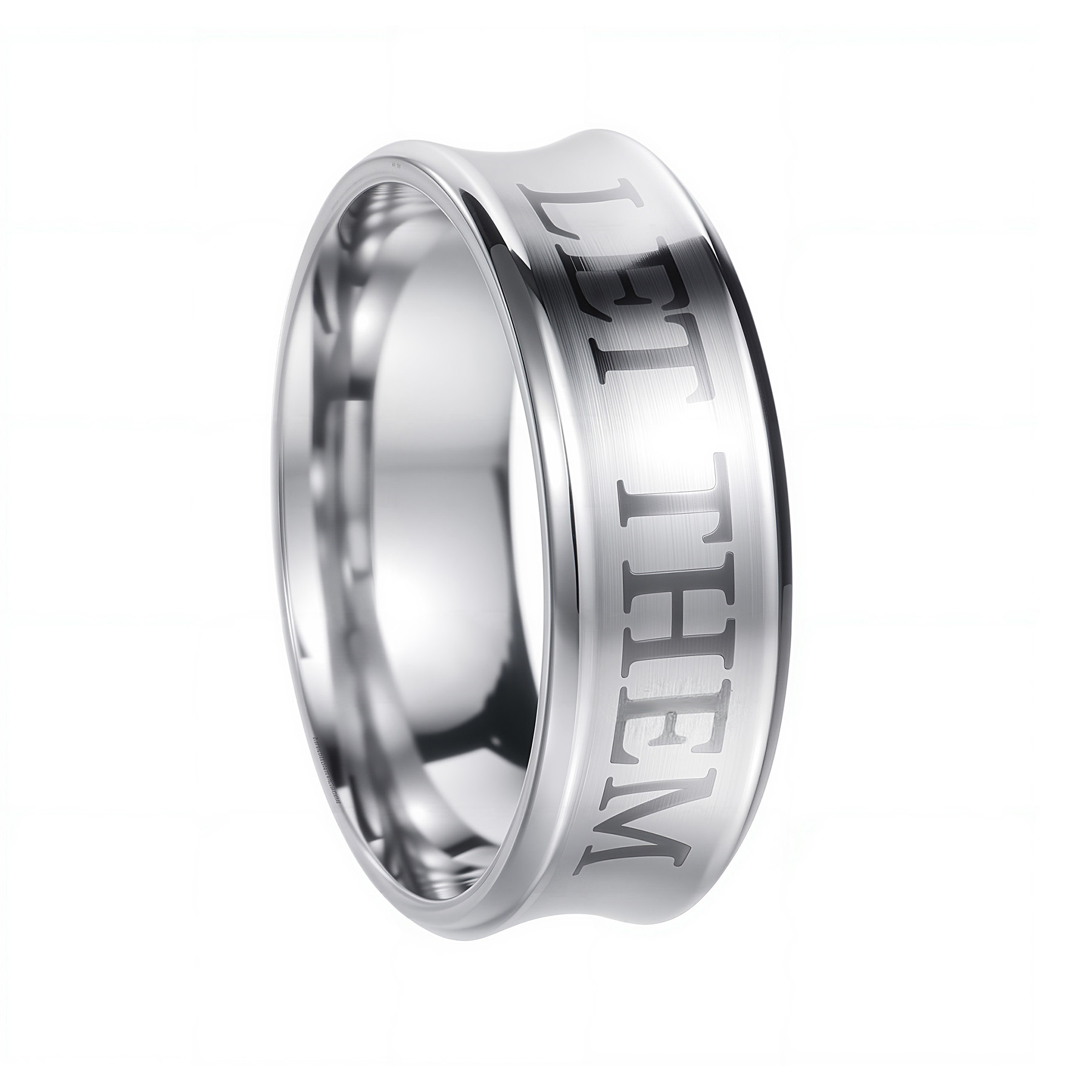 In 2025, the new glossy LET THEM couple rings from Europe and America are available for cross-border exclusive supply. Bulk orders offer better prices pic 7
