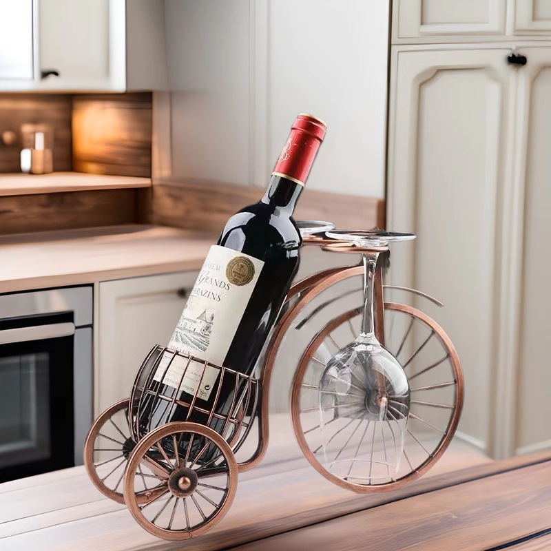 红酒架红酒瓶摆件酒杯架红酒柜展示架酒柜装饰品创意家用酒柜酒架详情2