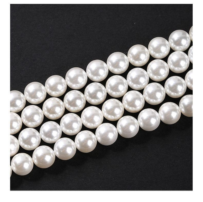 Factory direct supply of Nanyang white shell pearls 2-20mm straight hole shell pearls diy jewelry accessories, hand-strung beads, loose beads pic 39