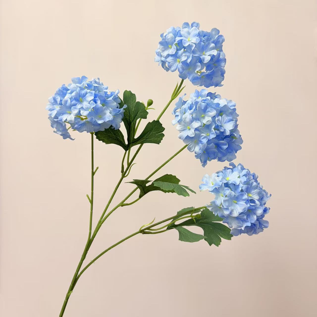 梦幻4头绣球仿真花婚庆婚礼堂布景插花家居假花批发多头仿真绣球详情15