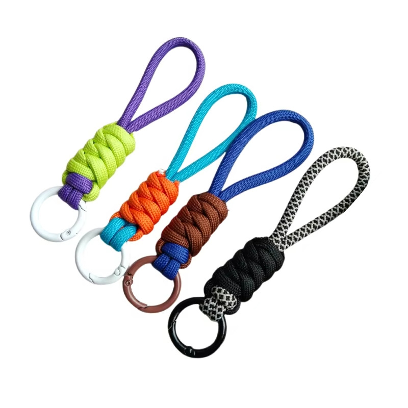 简约风手工编织绳撞色挂绳钥匙扣便携手绳潮款手机男女学生小挂件详情4
