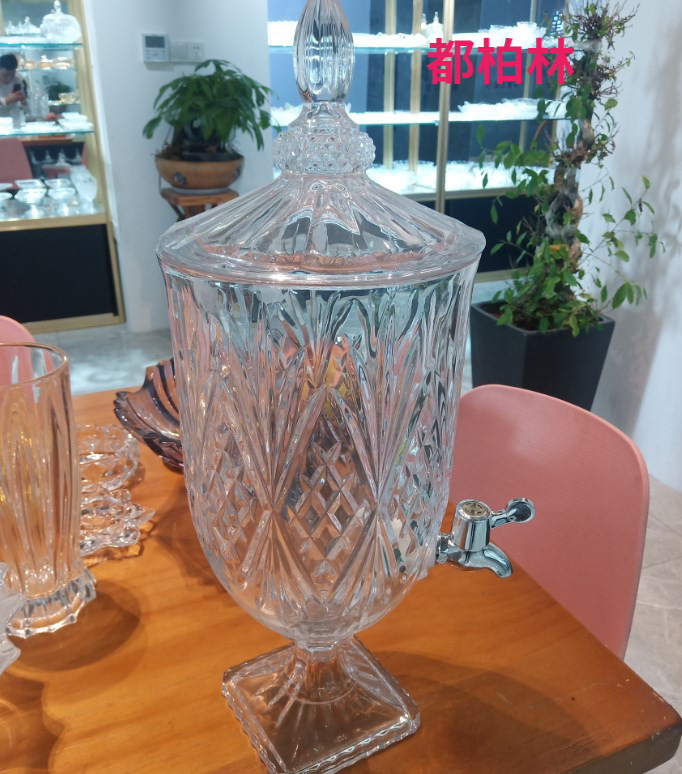 玻璃果汁罐饮料桶带龙头商用柠檬水果汁桶 大容量密封详情9