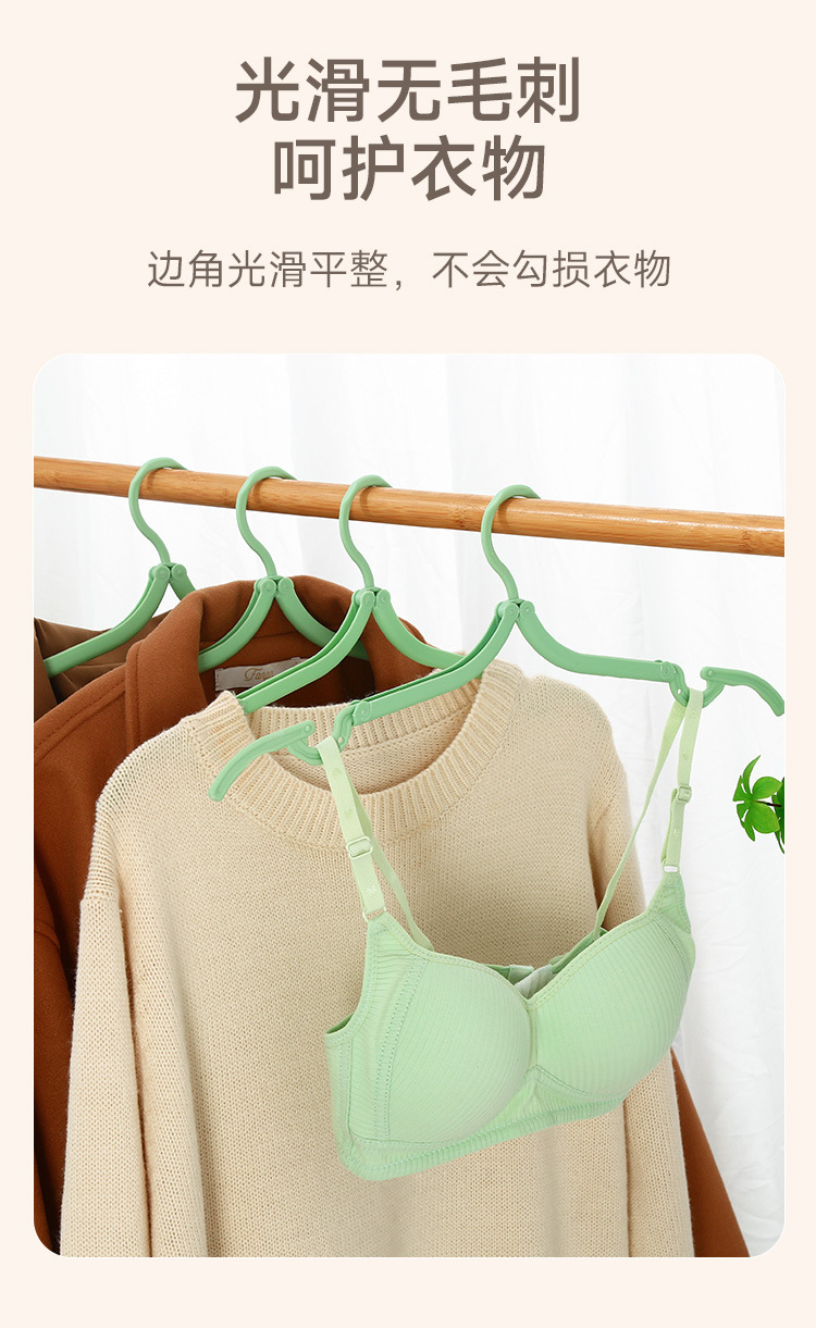 折叠衣架多功能晒衣架防滑户外旅行便携衣架出差家用魔术衣挂批发详情8