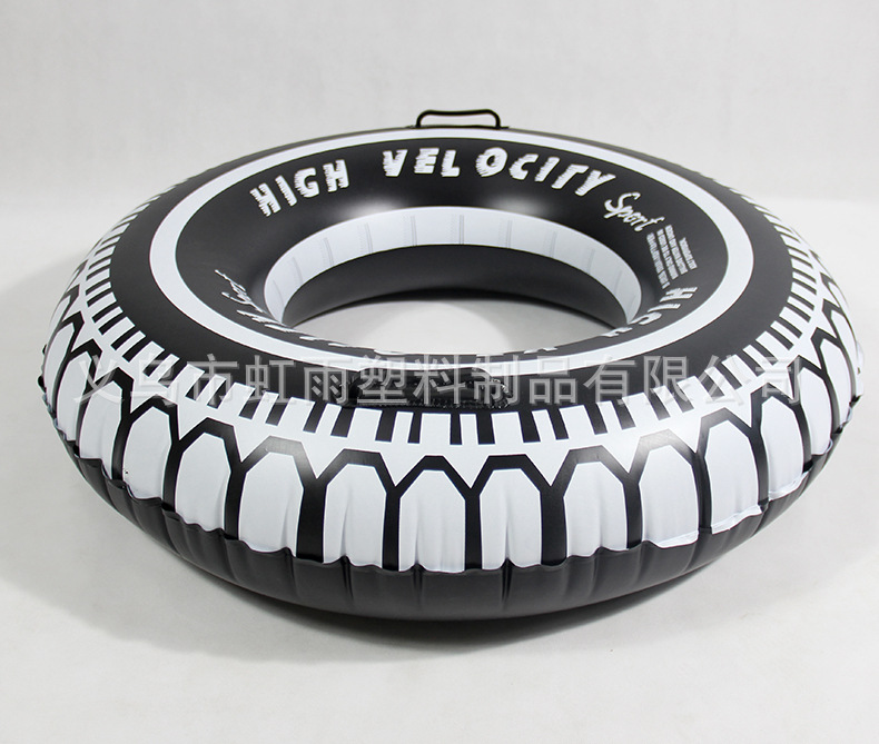 虹雨新款儿童轮胎游泳圈批发条纹可爱卡通腋下圈加厚充气泳圈详情5