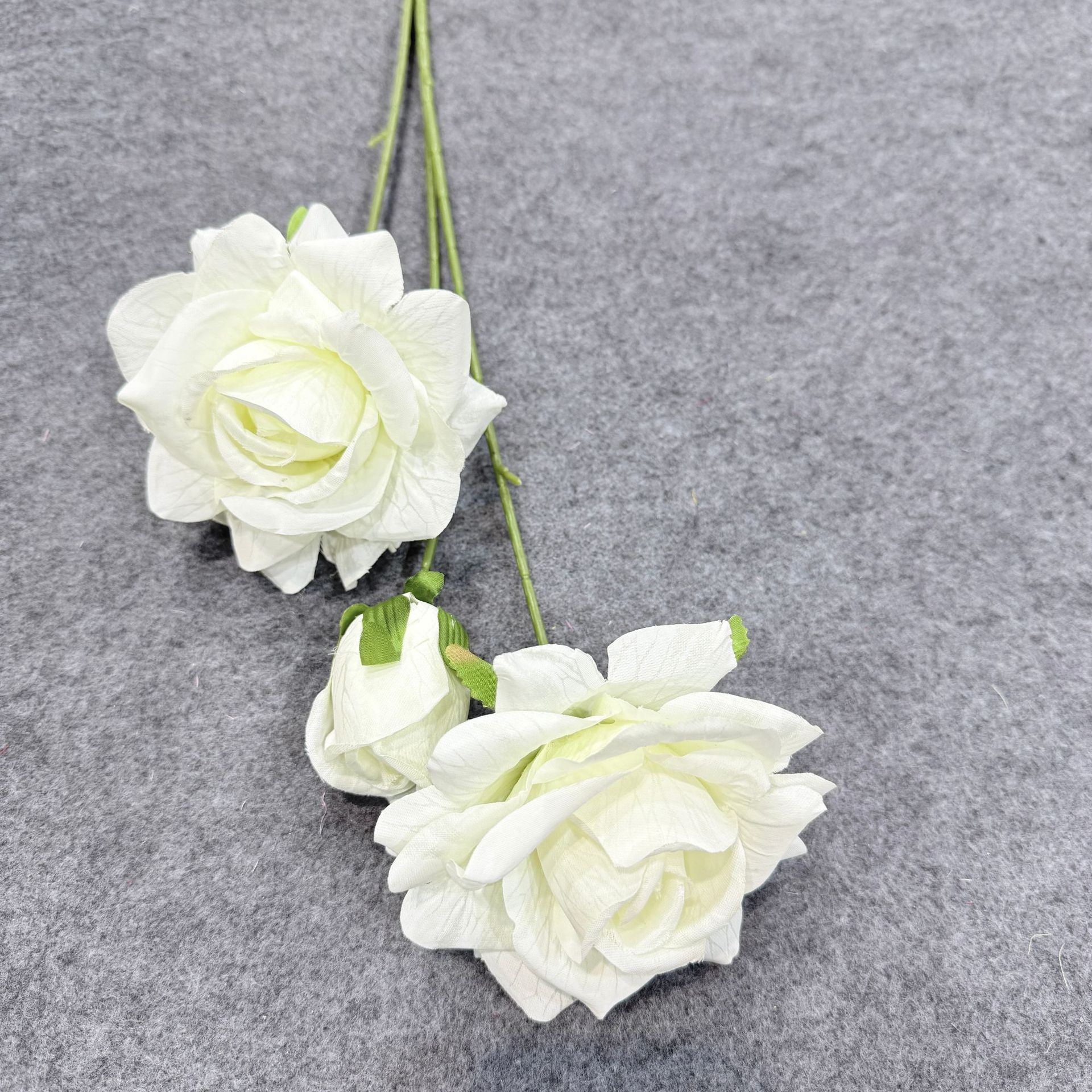 3头彩印亚纹大玫瑰花仿真花婚庆装饰插花玫瑰仿真花钻石玫假花详情15