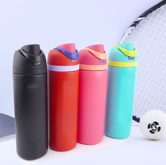 跨境热销304不锈钢户外运动便携式直身双层真空保温杯定 制批发详情10