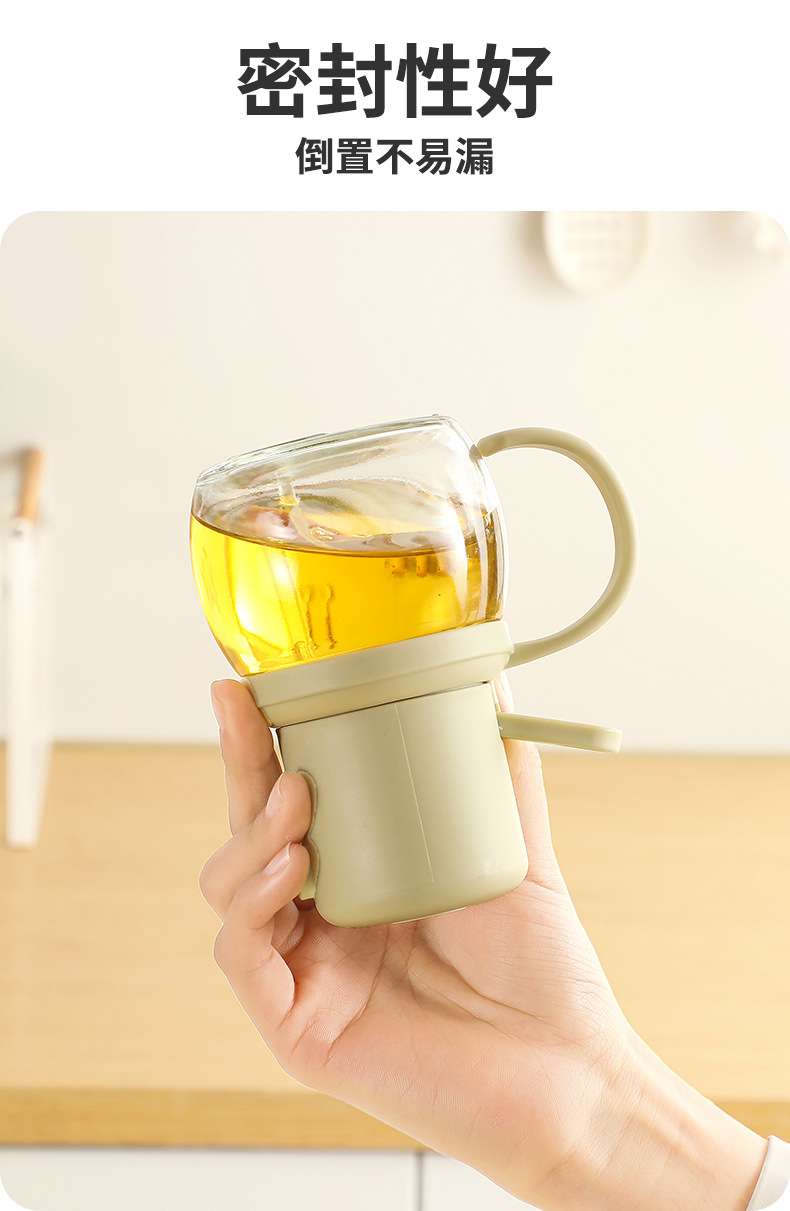 Kitchen glass oil can, high-temperature resistant household oil spray can, thickened sealed oil spray bottle, large-capacity oil tank, no oil hanging pic 12