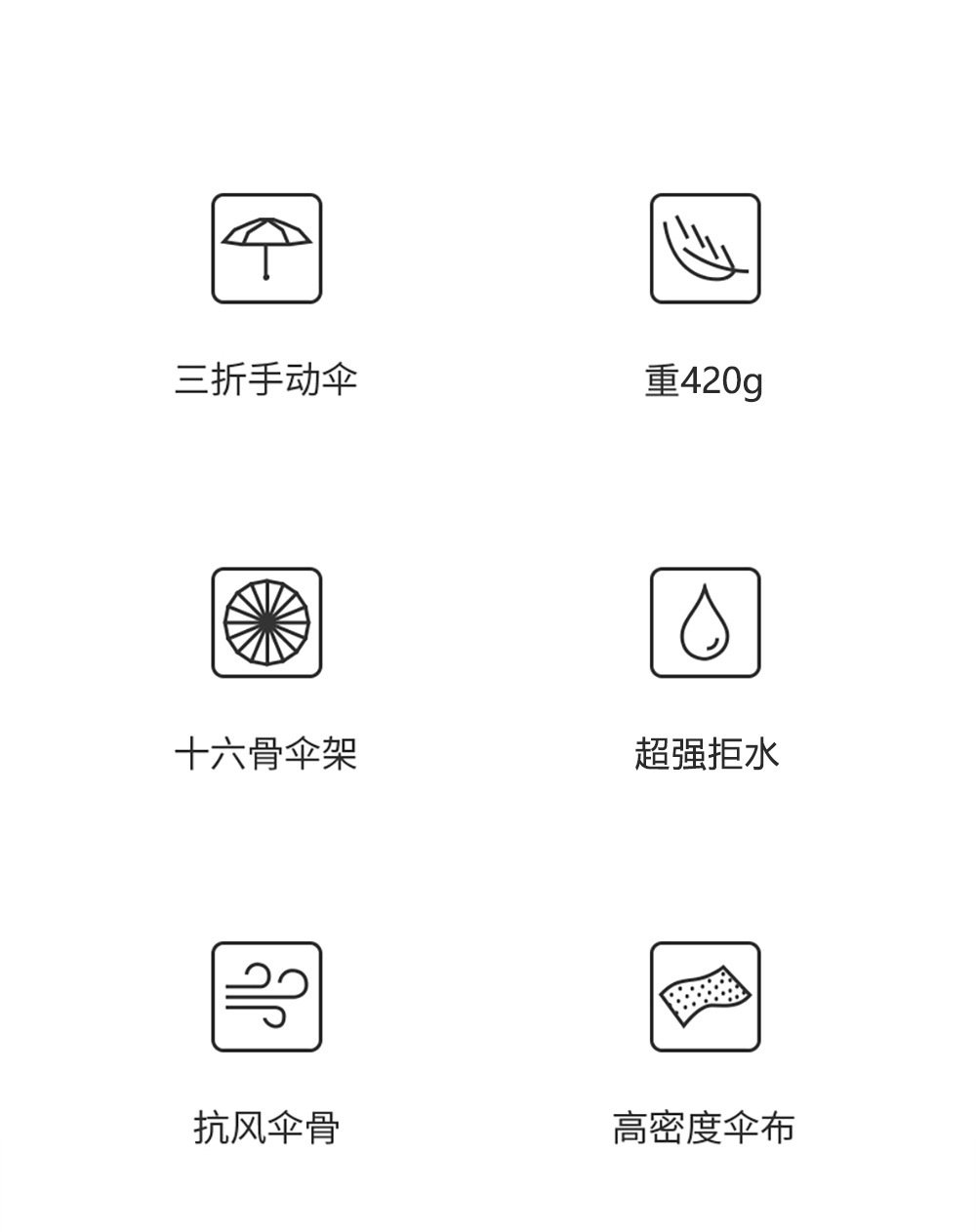 星宝企业文化伞插画手绘16骨手动伞防晒遮阳晴雨伞现货印刷logo批详情1