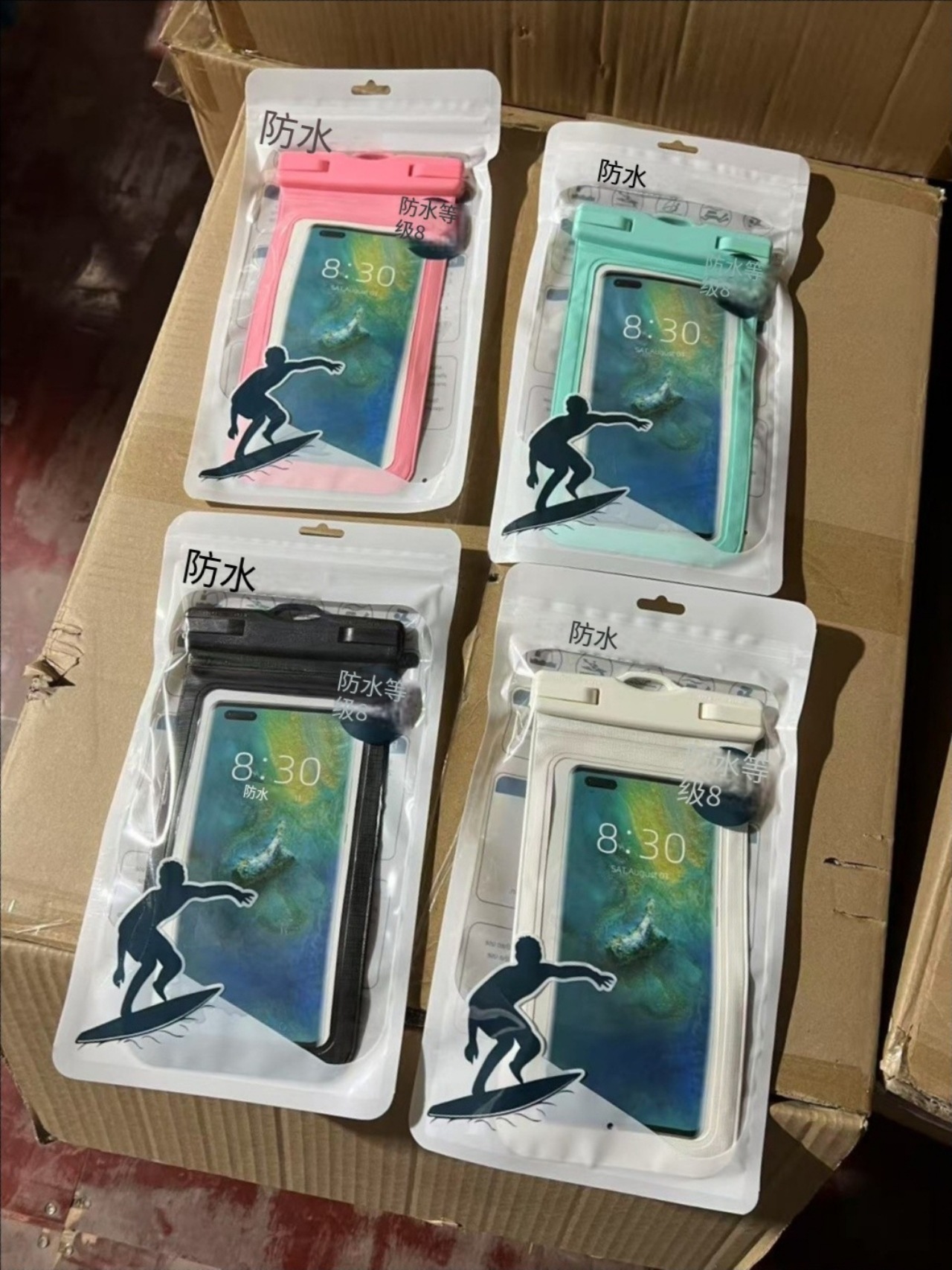 Wholesale of waterproof bags for touch screen mobile phones, transparent neck-hanging sealed bags for outdoor swimming equipment, dust-proof drift diving cases pic 20