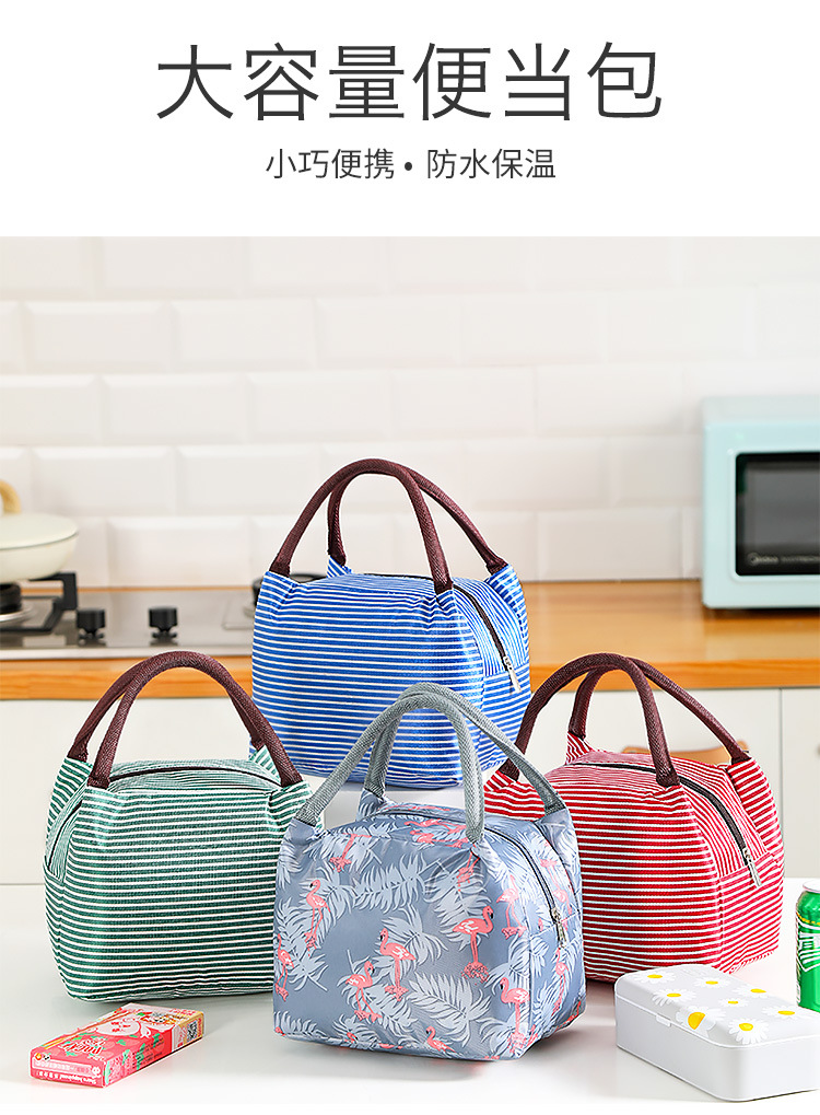 新款手提饭盒袋保温袋外出装饭盒保温便携包工作学生大容量餐盒袋详情1