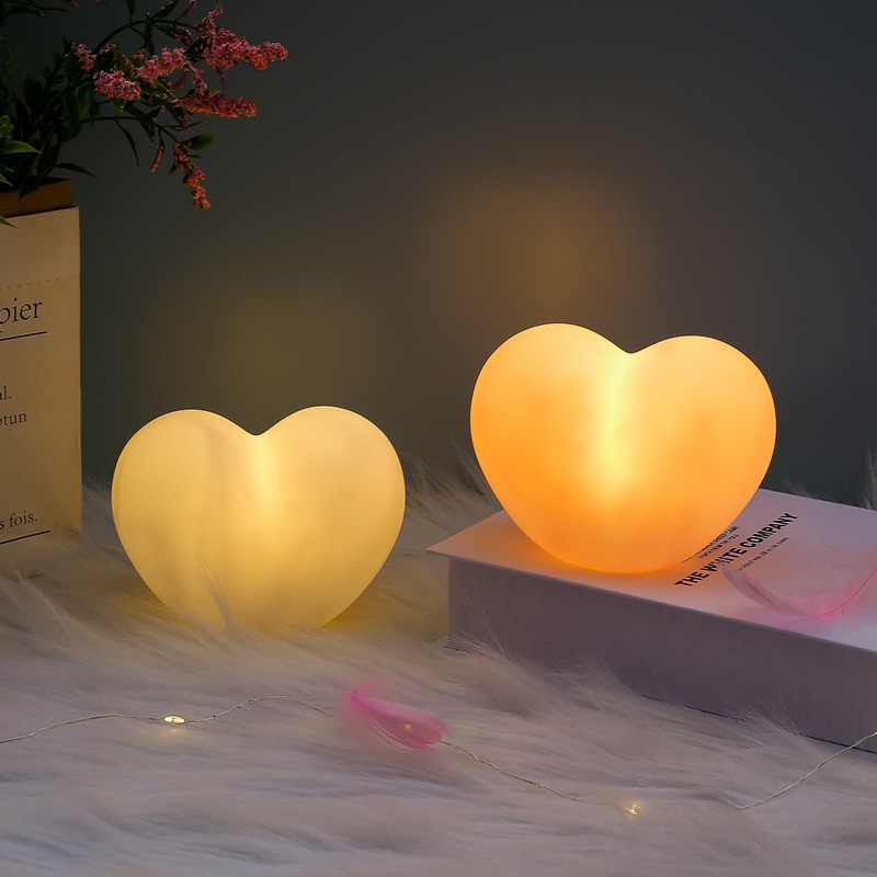 创意礼品情人节七夕ins爱心心形小夜灯少女心氛围灯婚礼节日礼物详情4