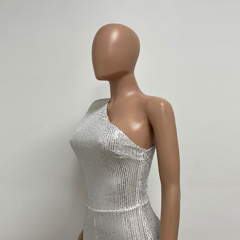 新中式无袖连体衣独立站夏季单肩亮片连体裤女批发详情34