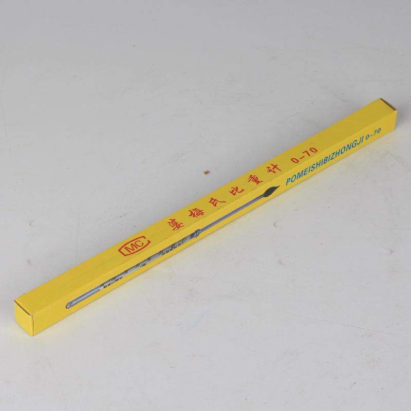 0-70密度计比重计婆梅氏酒精计液体密度测量计玻璃浮计教具学具详情2