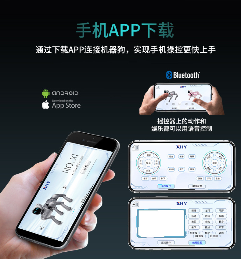 儿童AI智能机器狗益智玩具生日礼物陪伴机器人遥控教育编程机械狗详情10