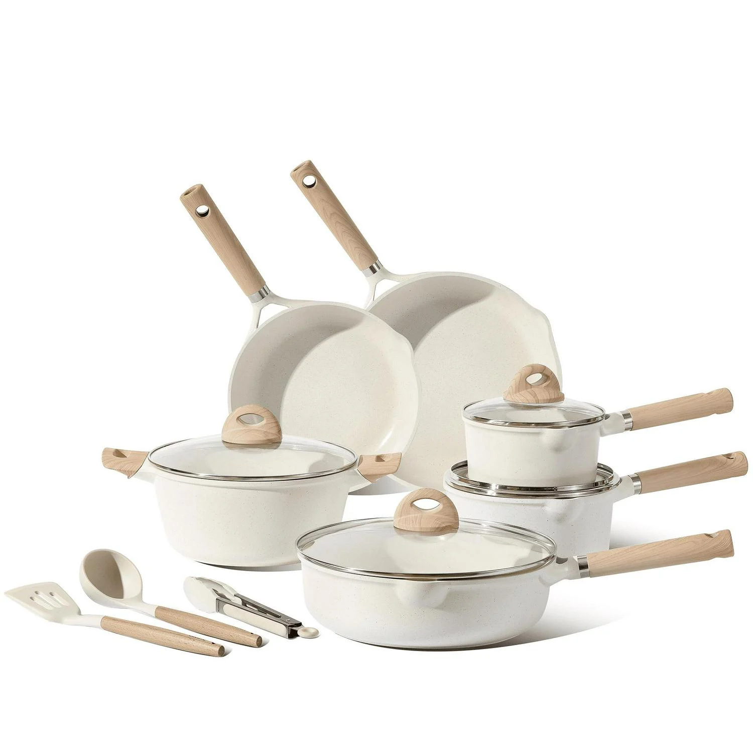 Cross-border high-end cookware sets: Non-stick pans, kitchen cookware, woks, frying pans, soup Pots, milk POTS, stewing POTS, POTS, granite pic 9
