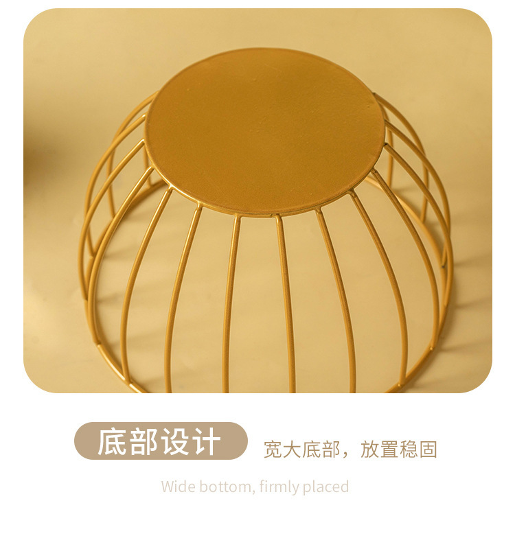 厨房鸡蛋篮收纳筐蔬菜铁艺储存储物水果篮菜篮金属跨境橱柜衣柜详情13