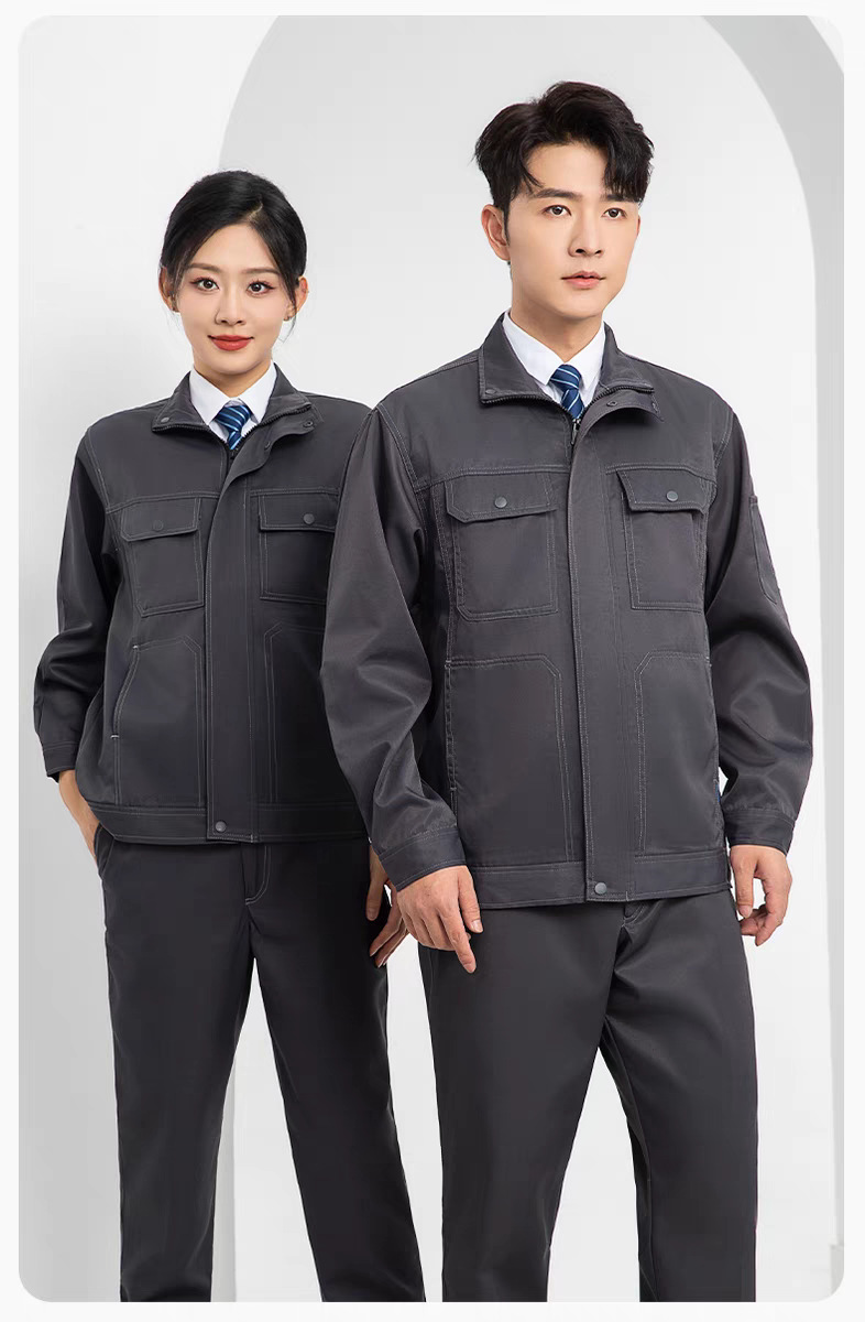 春秋季防水防静电防酸碱工作服套装男女劳保服耐磨耐脏耐腐蚀工装详情4