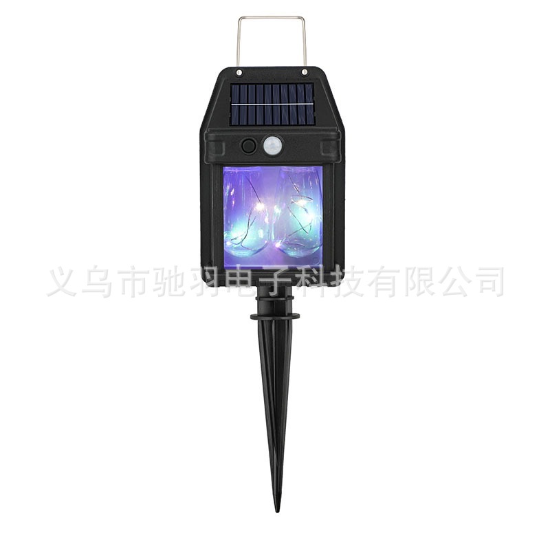 Seven-color solar sensor lamps, street lamps, solar panels, garden lamps, fire safety indicator lights pic 13