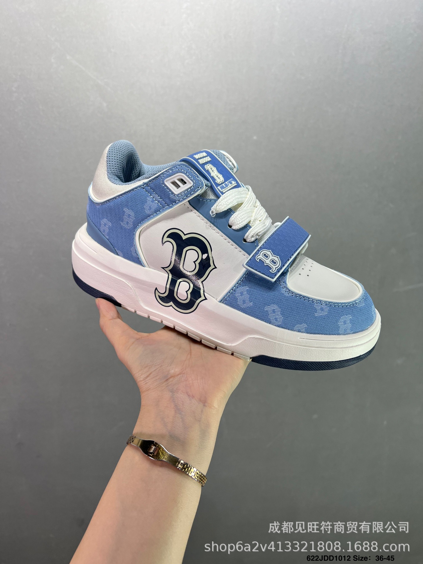 莆田纯原mlb老爹鞋学长鞋中帮NY大标洋基队厚底增高鞋6CM男女鞋详情11