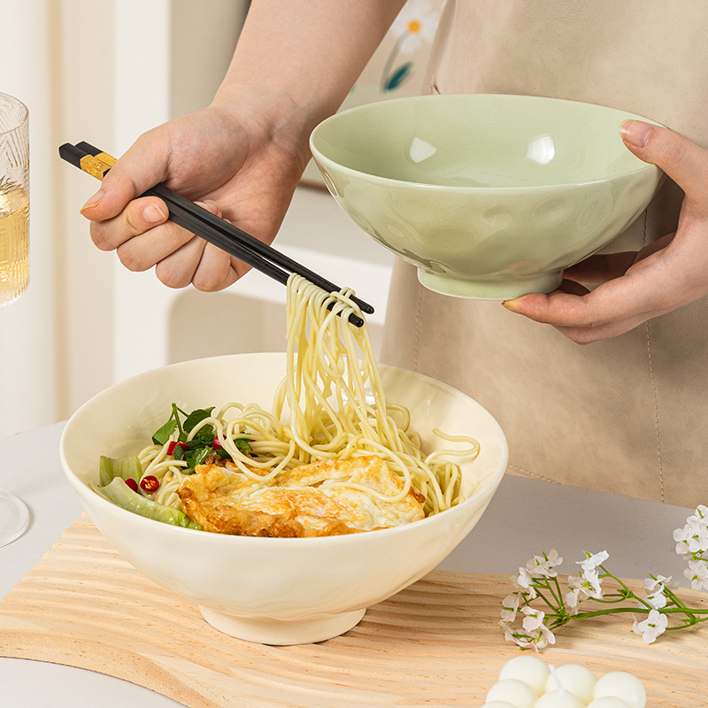 Underglaze cream style ceramic tableware, light luxury home use, high appearance level bowl, plate, vegetable plate DIY combination bowl and chopstick set pic 27