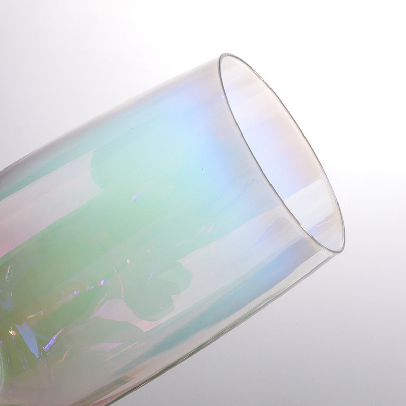 跨境电镀七彩蛋形玻璃杯牛奶果汁杯喝水杯子团队酒店用品水杯Logo详情14