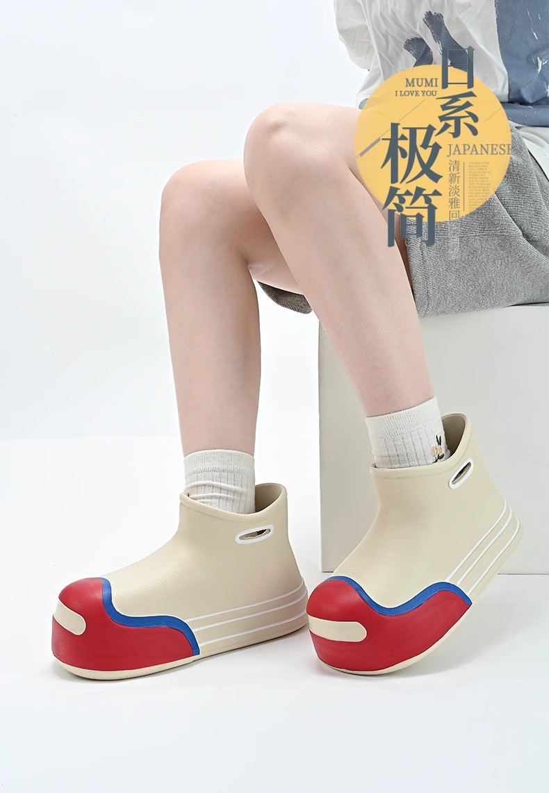小红书同款雨鞋外穿鞋子女款防水鞋夏季防滑新款雨靴可爱轻便户外详情3