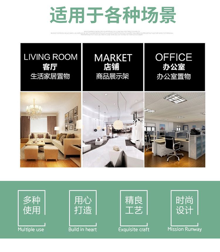 折叠置物架免安装可折叠厨房置物架书架客厅置物架可移动多功能详情11