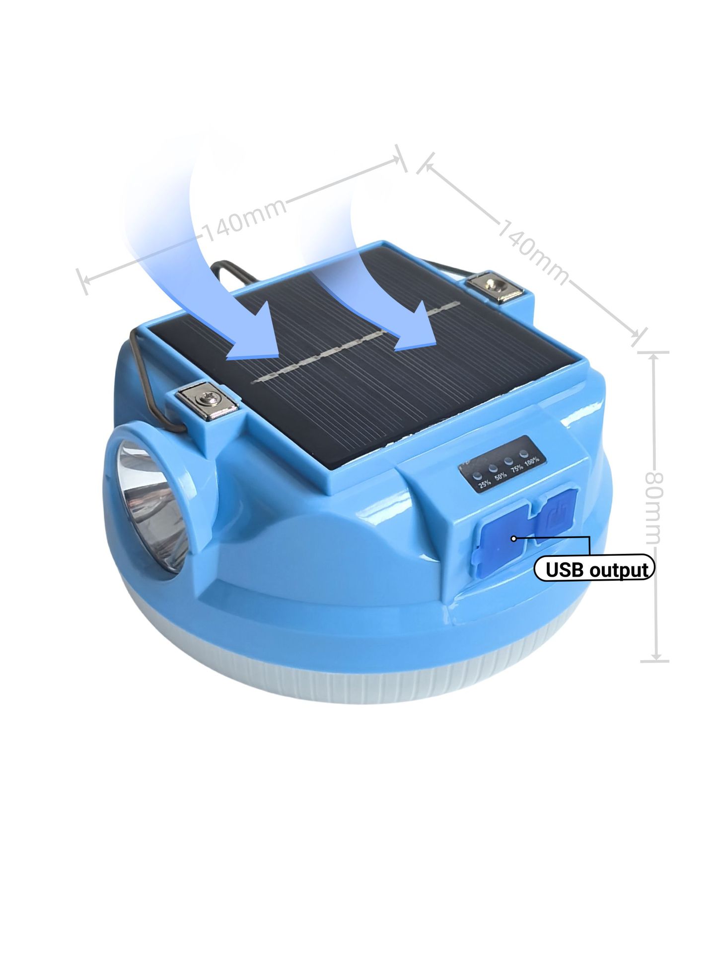 New LED solar bread lamp/High-brightness rechargeable bulb USB output/outdoor camping lamp pic 1