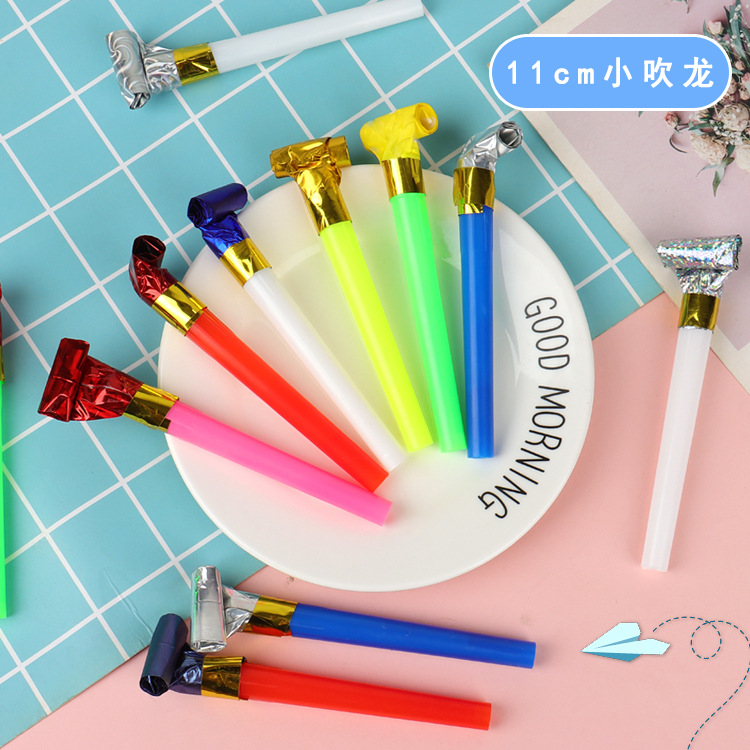 糖果吹龙雨丝吹龙厂家批发纸头吹龙口哨儿童生日派对用品创意吹龙详情12