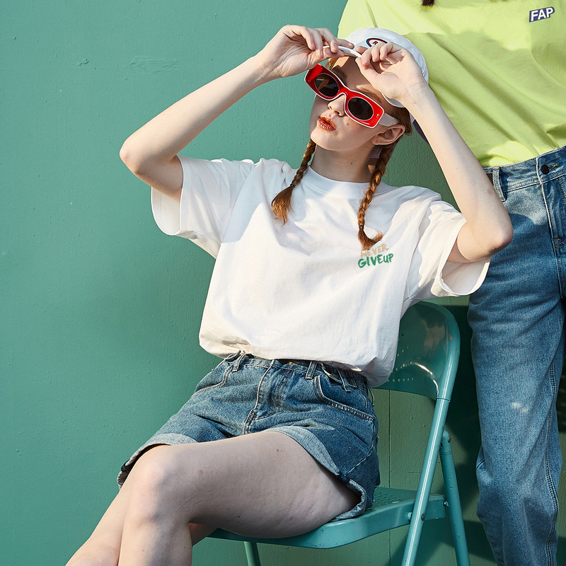 Oversize女装纯棉短袖t恤女宽松夏2025新款半袖胖mm180斤大码显瘦详情31