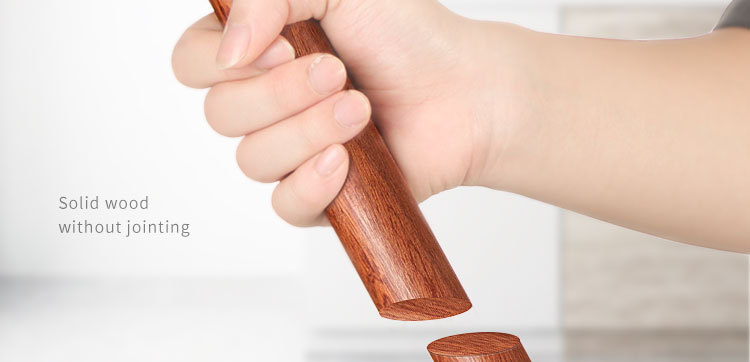 Ebony rolling pin, baking tool, kitchen household wooden rolling pin, dumpling wrapper rolling pin, flour stick, wooden stick pic 23