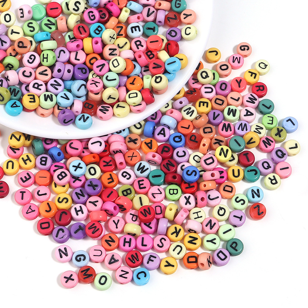 20颗一包跨境硅胶糖果色扁圆算盘珠扁隔珠 diy手串挂件饰品配件详情7