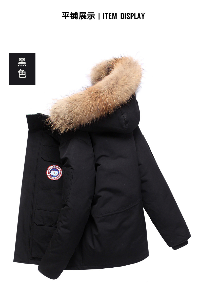 Parker down jackets for men and women 2024 Winter trendy brand thickened warm trendy brand Little Goose workwear down jackets with fur collels for men pic 10