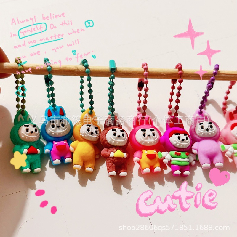 40洞蛋仔公仔盲盒戳戳乐挂件儿童玩具校园礼品软胶盒装多款随机赠品详情22