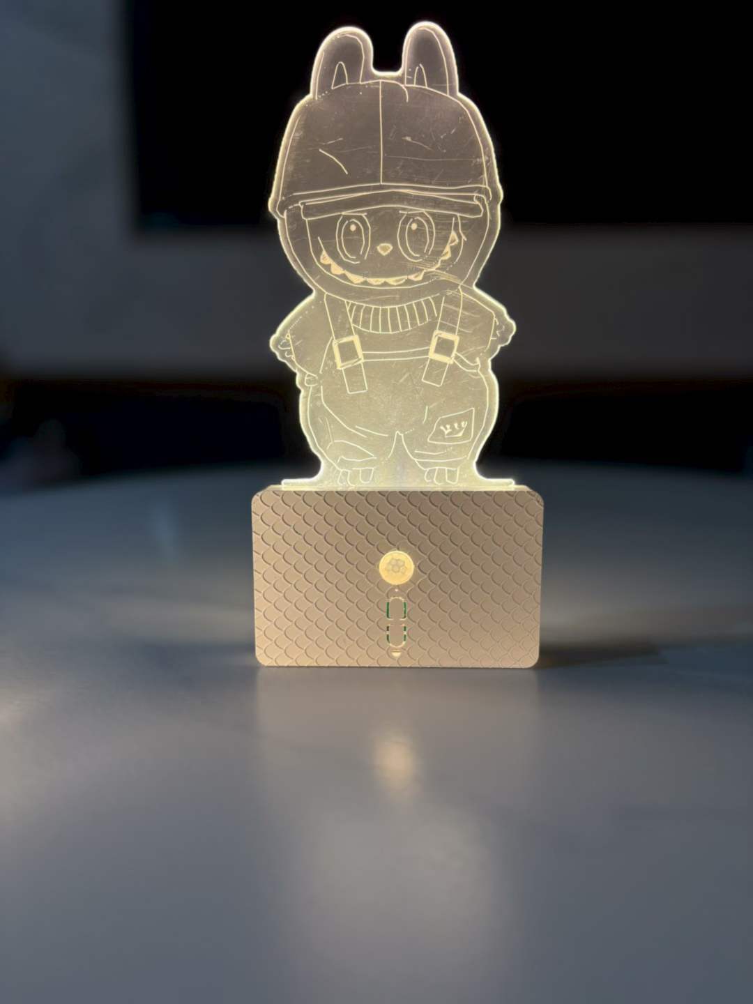 Cartoon doll sensor light charging model, sensor night light cross-border model, seven-color night light ambient light, acrylic glass pic 16