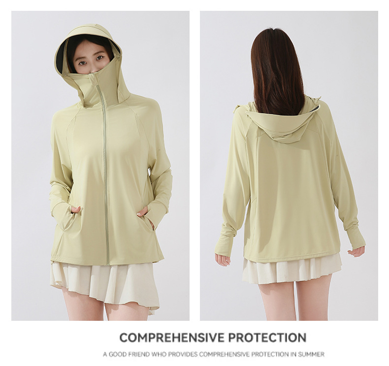 This is the same style of summer outdoor sun-protective clothing for both men and women. It is a loose and large-sized sun-protective garment with ice silk pic 25