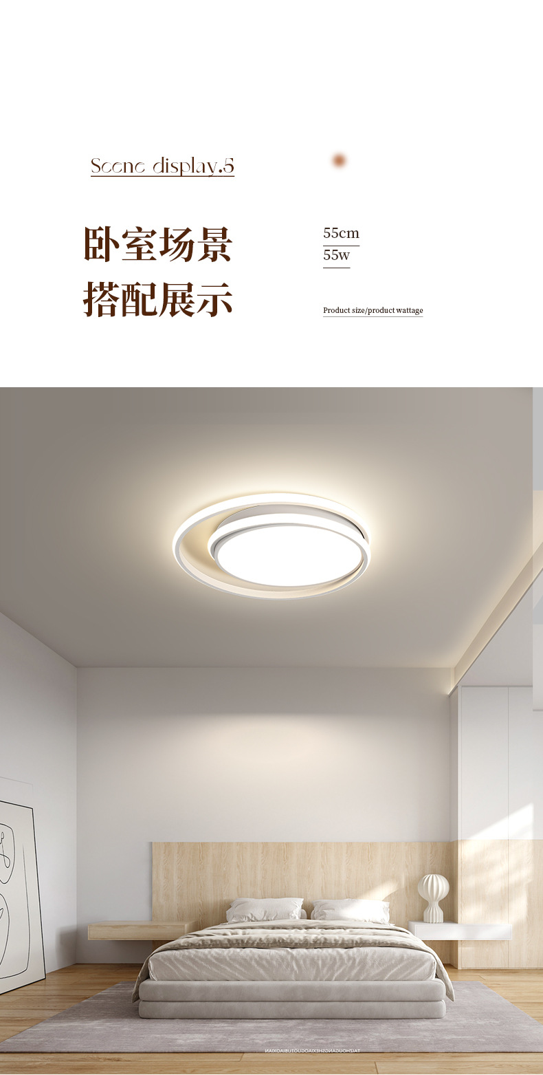 广东中山网红LED吸顶灯客厅餐厅灯现代简约房间卧室灯具全屋套餐详情15