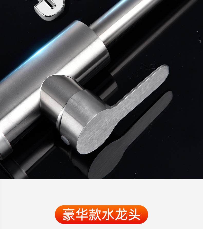 厨房水龙头家用冷热不锈钢洗菜盆洗手池洗碗全铜防溅水单冷可旋转详情6