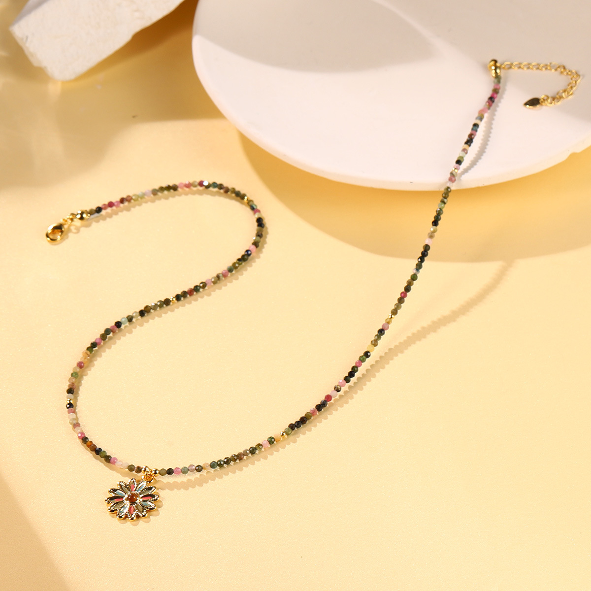 新款ins小众设计多彩串珠高级感简约项链天然珍珠时尚多巴胺颈链详情42