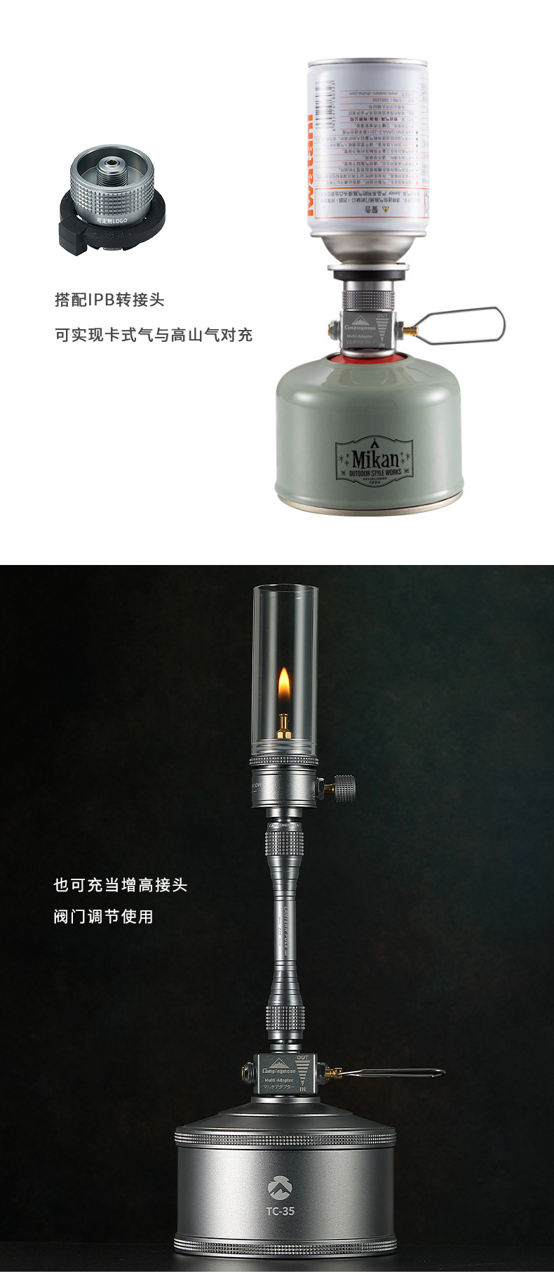 Koman Z15 camping accessories, gas cylinder pressure relief valve, gas cylinder pressure relief valve, outdoor tool, multi-functional pic 7