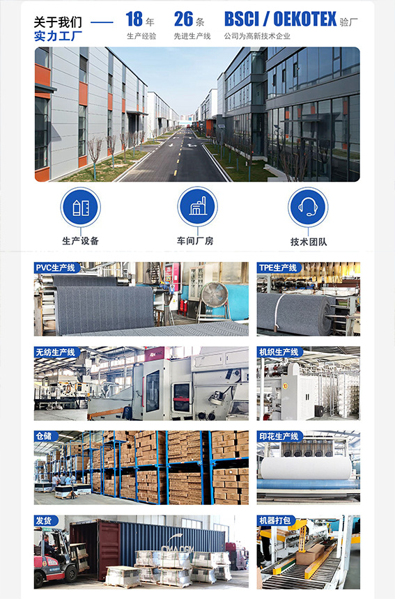双条纹地垫商用地毯裁剪门口走廊垫定制pvc防滑脚垫吸水门垫垫子详情2