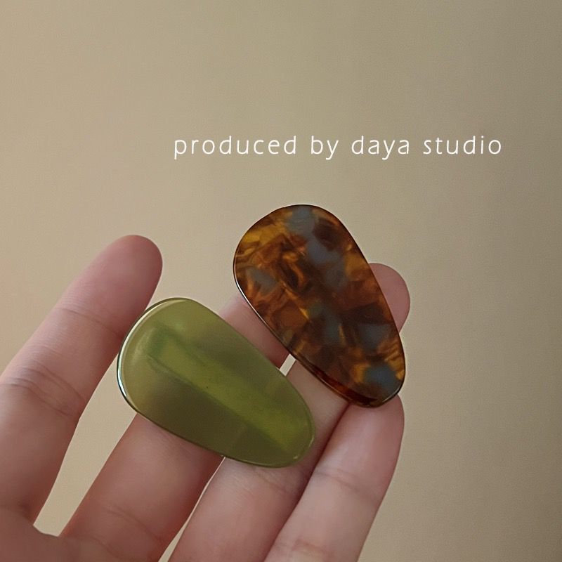 法式又日常 醋酸水滴发夹高级感小众设计气质复古发卡刘海边夹详情15