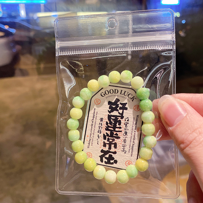 New imitation ceramic bracelet, handcrafted beaded gift box set, best-selling and popular glass bracelet for wholesale purchase pic 11