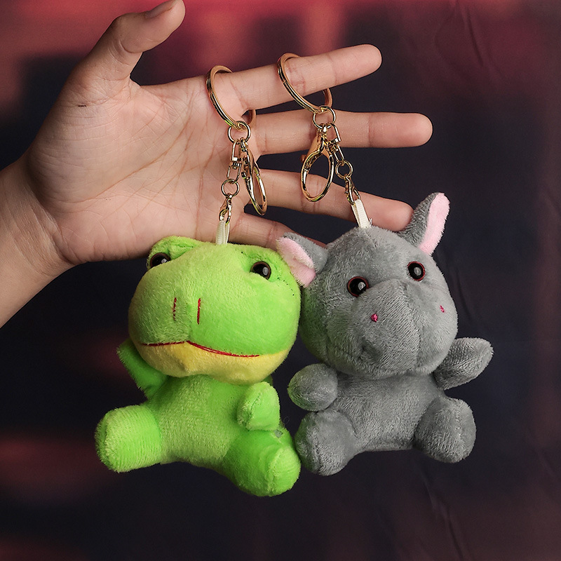 Cross-border exclusive plush toy customization, Animal World Tiger and hippopotamus pendant toys, wholesale in Yiwu keyWords pic 11