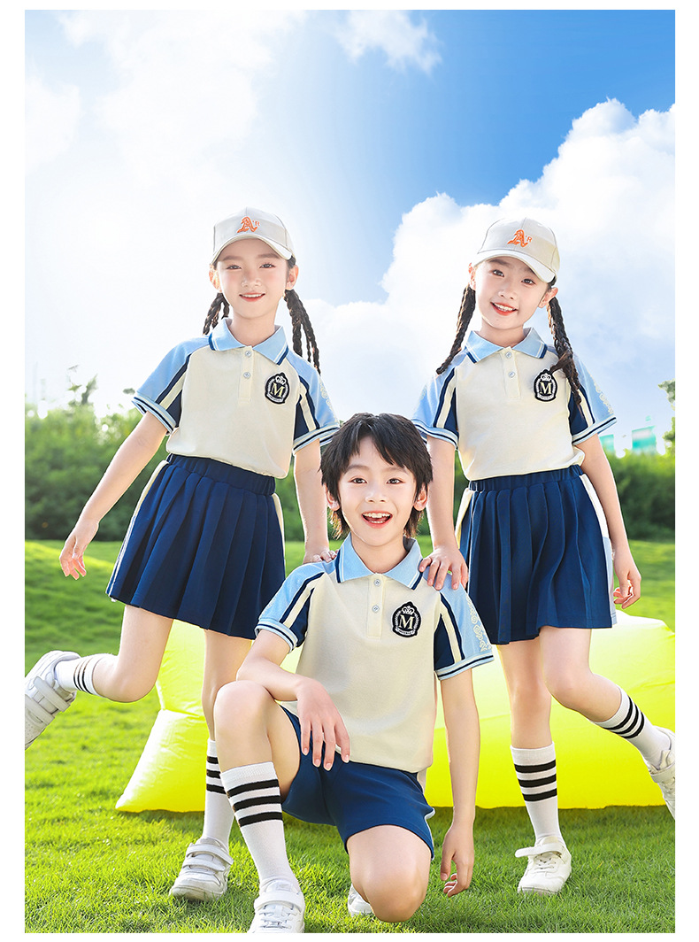 幼儿园园服中小学生校服套装运动会团体班服运动服春秋新款教师服详情15