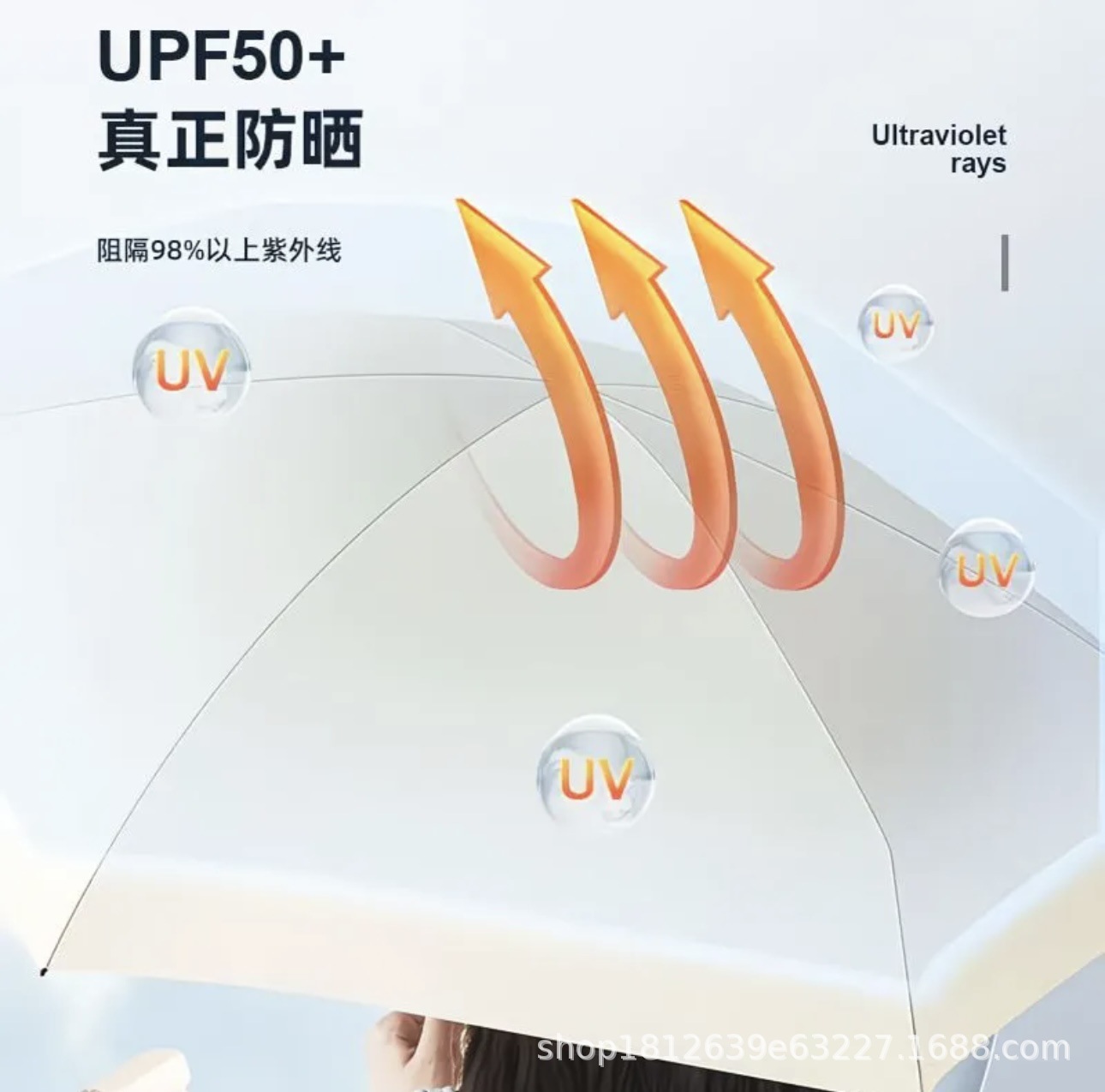 Mini five-fold six-bone umbrella: 嗮 UV protection, compact and portable, sun protection and shading. Compact sun umbrella, suitable for both sunny and rainy days pic 4
