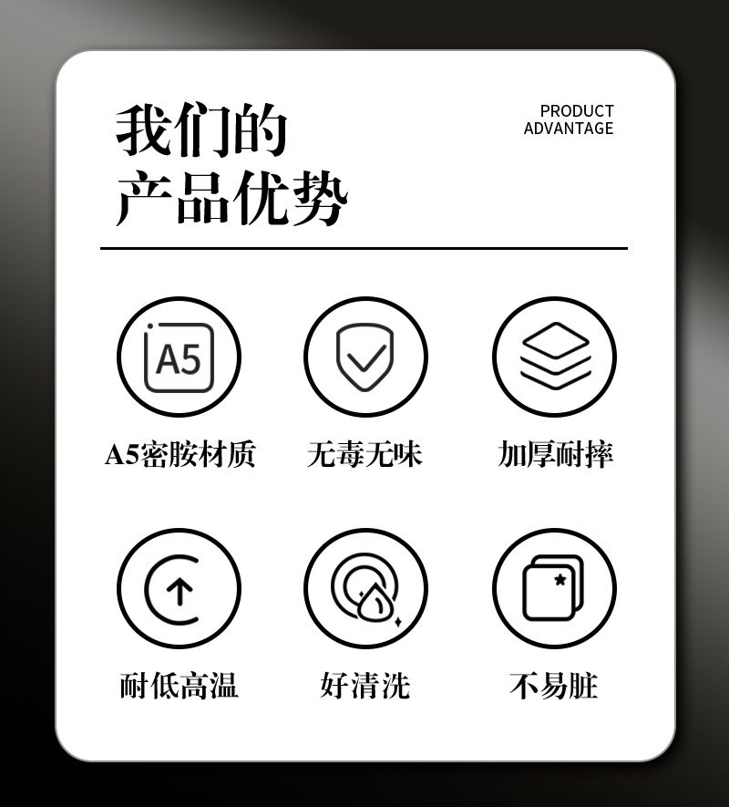 祥源美密胺餐具盘子商用酒店仿瓷岩石纹西餐盘沙拉牛排高级感摆盘详情3