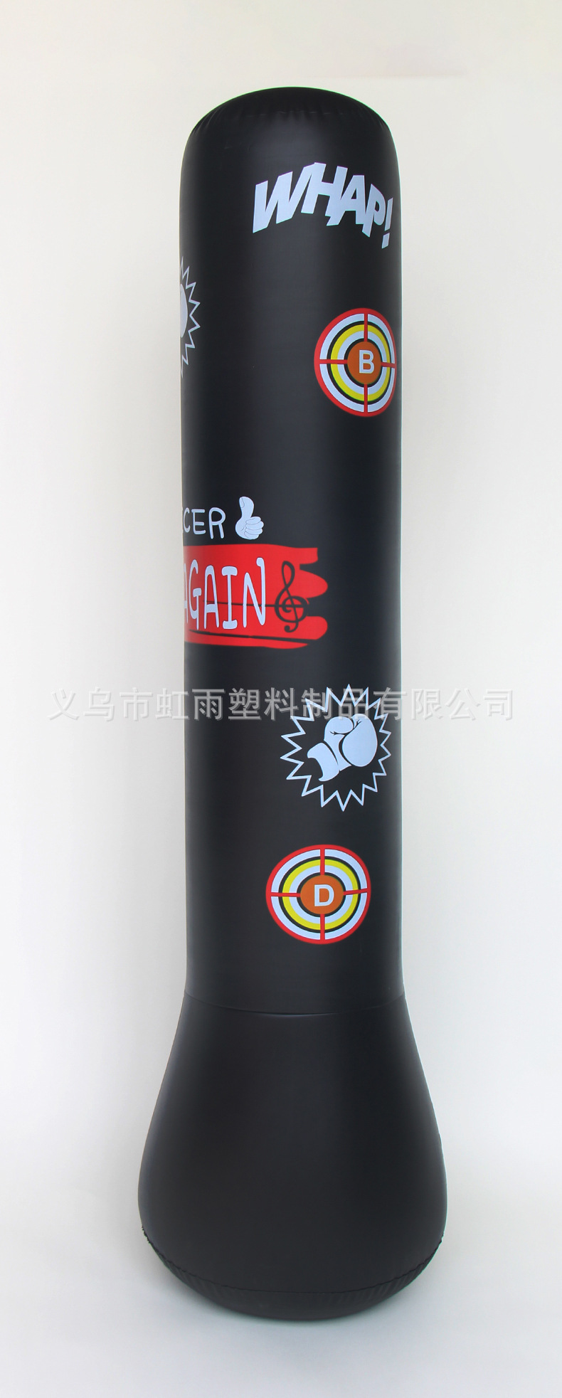 新品充气字母拳击柱 儿童家用击打沙包  加厚立式沙袋底部可注水详情7