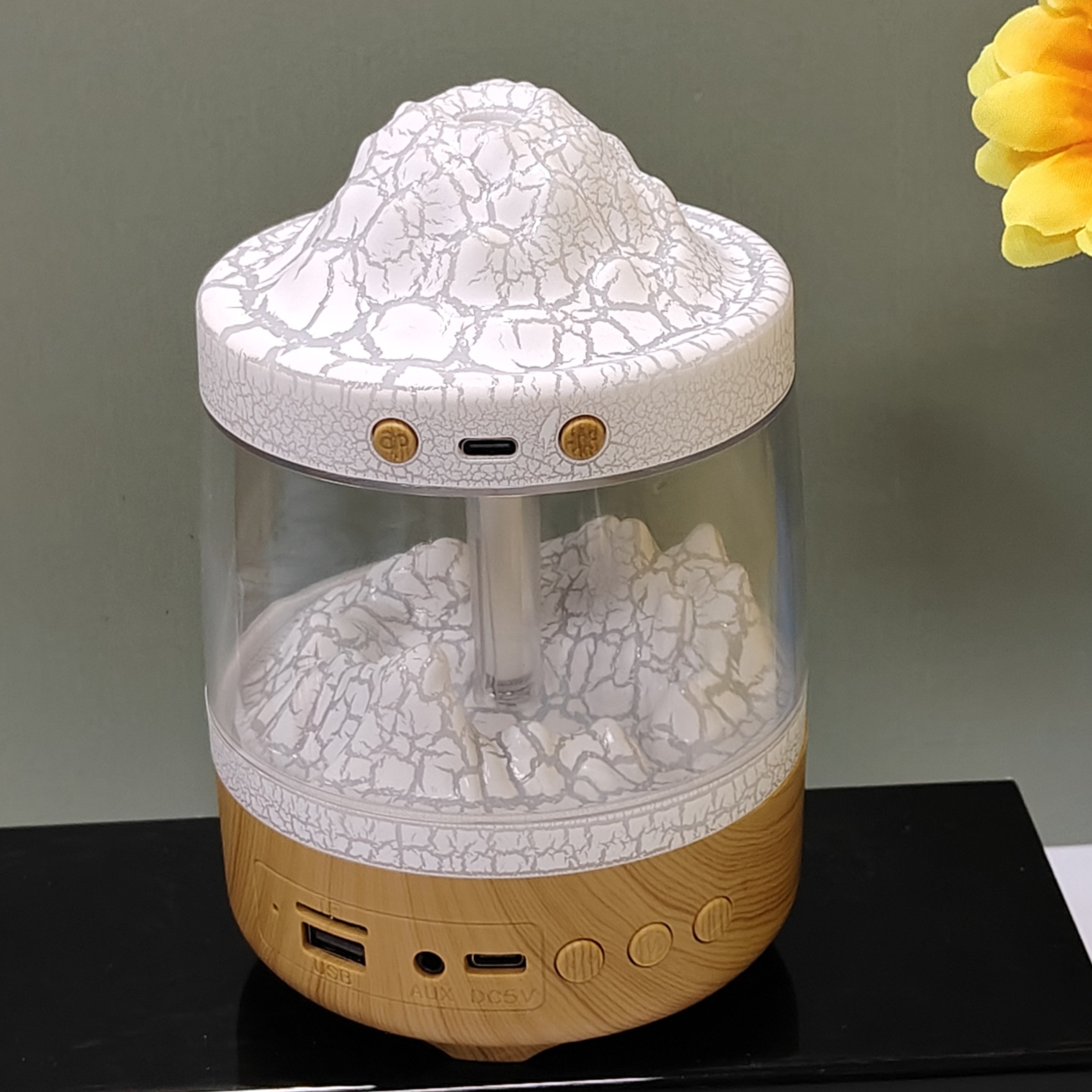  新款裂纹木纹蓝牙音响加湿器香薰机车载家用办公室用香薰加湿器详情37