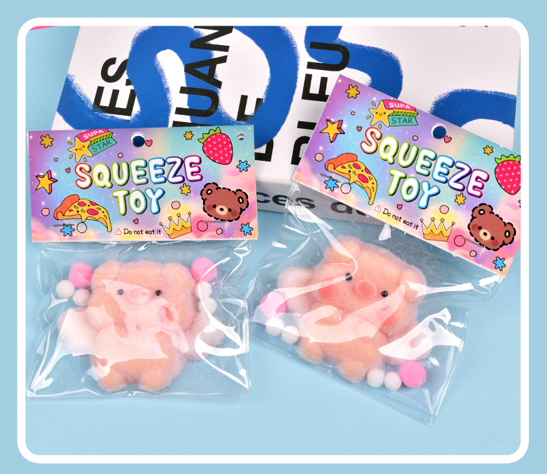 Wholesale of the same cream-textured angel piglet squeeze fun stress-relieving toys as on Xiaohongshu pic 9